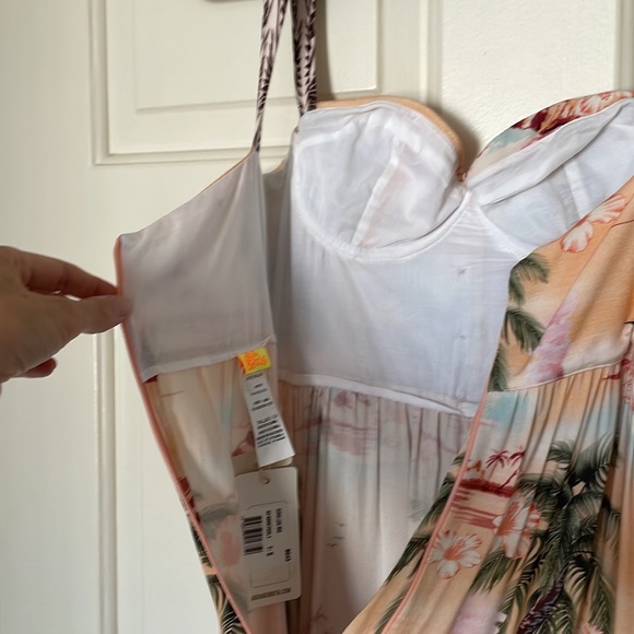 NWT Agua Bendita Dunna Luau Maxi Dress - Picture 10 of 12